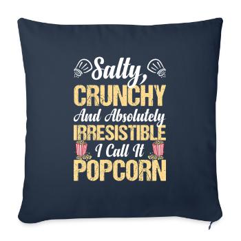 Salty Crunchy Popcorn Popped Corn Butter Pop-corn - Sofakissenbezug 45 x 45 cm - Navy - Vorne