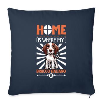 Home - Bracco Italiano - Sofa pillowcase 17,3'' x 17,3'' (45 x 45 cm) - navy - Front