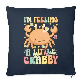 Groovy Krabbenliebhaber Meeresfrüchte-Liebhaber - Sofakissenbezug 45 x 45 cm - Navy - Vorne