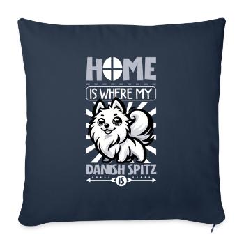 Home - Danish Spitz - Sofa pillowcase 17,3'' x 17,3'' (45 x 45 cm) - navy - Front
