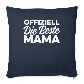 Mama Mutter Best Mom - Sofa pillowcase 17,3'' x 17,3'' (45 x 45 cm) - navy - Front