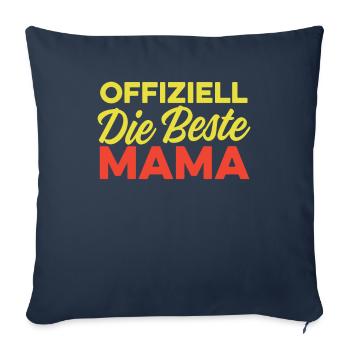 Mama Mutter Best Mom - Sofa pillowcase 17,3'' x 17,3'' (45 x 45 cm) - navy - Front