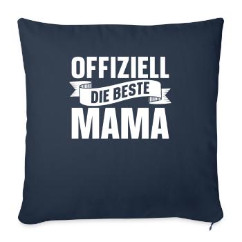 Mama Mutter Best Mom - Sofa pillowcase 17,3'' x 17,3'' (45 x 45 cm) - navy - Front