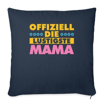 Mama Mutter Funniest Mom - Sofa pillowcase 17,3'' x 17,3'' (45 x 45 cm) - navy - Front