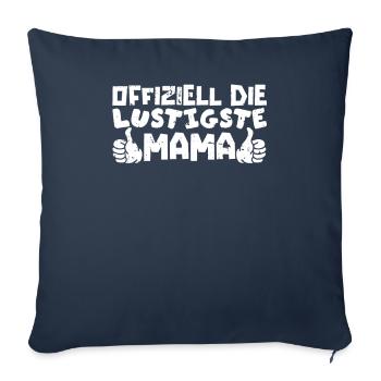 Mama Mutter Funniest Mom - Sofa pillowcase 17,3'' x 17,3'' (45 x 45 cm) - navy - Front