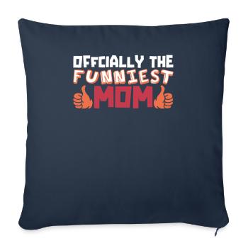 Mama Mutter Funniest Mom - Sofa pillowcase 17,3'' x 17,3'' (45 x 45 cm) - navy - Front