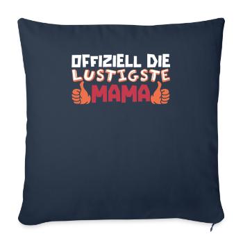 Mama Mutter Funniest Mom - Sofa pillowcase 17,3'' x 17,3'' (45 x 45 cm) - navy - Front