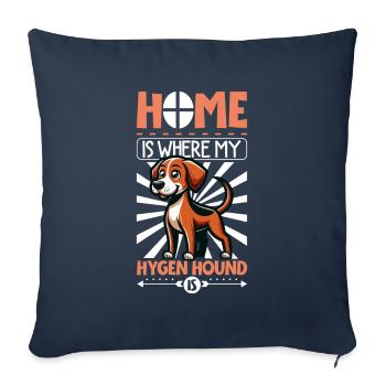 Accueil - Hygenhund - Housse de coussin décorative 45 x 45 cm - bleu marine - Devant