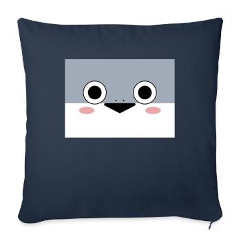 Sacambaspis Ancien Poisson Meme Mignon - Housse de coussin décorative 45 x 45 cm - bleu marine - Devant