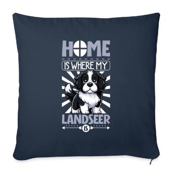 Home - Landseer - Sofa pillowcase 17,3'' x 17,3'' (45 x 45 cm) - navy - Front