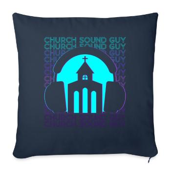 Ingénieur du son Ingénieur du son Ingénieur du son Rétro - Housse de coussin décorative 45 x 45 cm - bleu marine - Devant