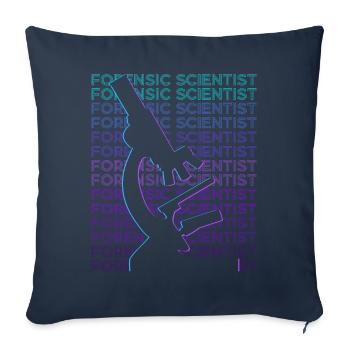 Forensic Technician Forensic Scientist Forensic Technician - Sofa pillowcase 17,3'' x 17,3'' (45 x 45 cm) - navy - Front