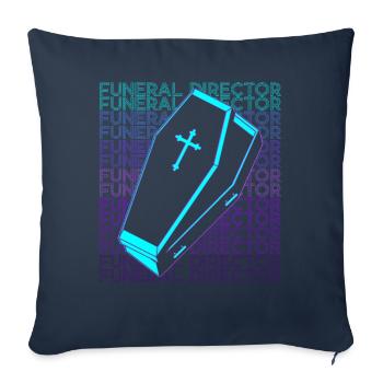 Funeral Director Last Responder Retro - Sofa pillowcase 17,3'' x 17,3'' (45 x 45 cm) - navy - Front