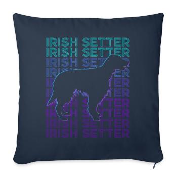 Irish Setter Hund Retro - Sofakissenbezug 45 x 45 cm - Navy - Vorne