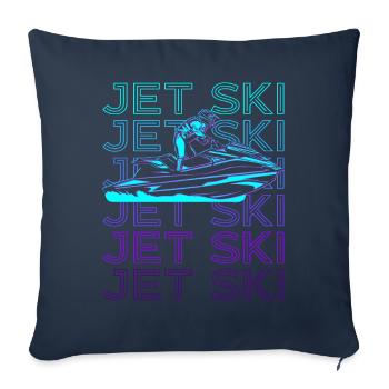 Jet Ski Jet Ski Ride Jet Ski Retro - Sofa pillowcase 17,3'' x 17,3'' (45 x 45 cm) - navy - Front