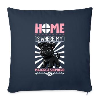 Home - Ca de bestiar - Sofa pillowcase 17,3'' x 17,3'' (45 x 45 cm) - navy - Front