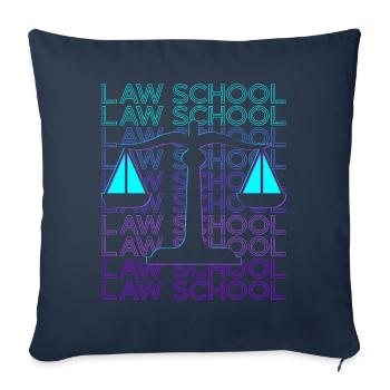 Law School Future Lawyer Student Degree R - Sofa pillowcase 17,3'' x 17,3'' (45 x 45 cm) - navy - Front