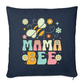 Bee Mom Beekeeper Beekeeping - Sofa pillowcase 17,3'' x 17,3'' (45 x 45 cm) - navy - Front