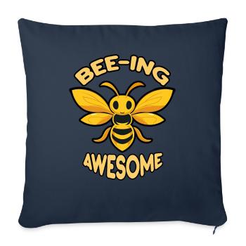 Bee Lovers Beekeepers Naturefriends Beekeepers - Sofa pillowcase 17,3'' x 17,3'' (45 x 45 cm) - navy - Front