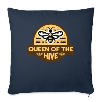 Bee Lovers Beekeepers Naturefriends Beekeepers - Sofa pillowcase 17,3'' x 17,3'' (45 x 45 cm) - navy - Front