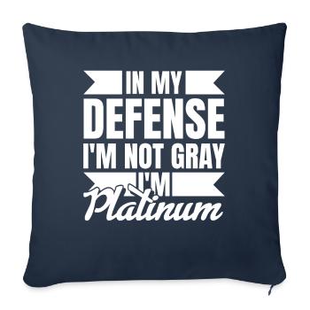 Pensioner, Pension, Funny, Funny Old People - Sofa pillowcase 17,3'' x 17,3'' (45 x 45 cm) - navy - Front