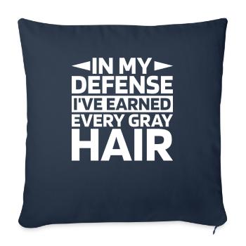 Pensioner, Pension, Funny, Funny Old People - Sofa pillowcase 17,3'' x 17,3'' (45 x 45 cm) - navy - Front