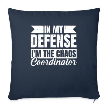 Papa Papa Drôle Drôle Papa Pour Ma Défense - Housse de coussin décorative 45 x 45 cm - bleu marine - Devant