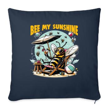 Bee Lovers Beekeepers Naturefriends Beekeepers - Sofa pillowcase 17,3'' x 17,3'' (45 x 45 cm) - navy - Front