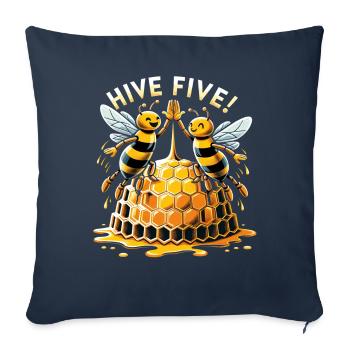 Bee Lovers Beekeepers Naturefriends Beekeepers - Sofa pillowcase 17,3'' x 17,3'' (45 x 45 cm) - navy - Front