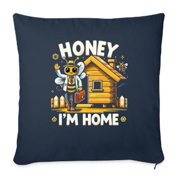Bee Lovers Beekeepers Naturefriends Beekeepers - Sofa pillowcase 17,3'' x 17,3'' (45 x 45 cm) - navy - Front