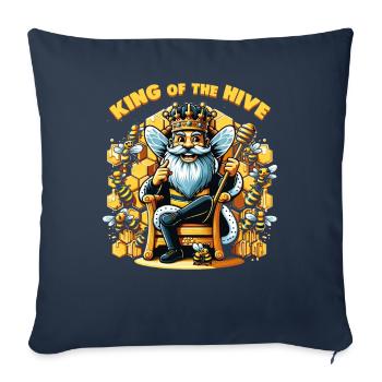 Bee Lovers Beekeepers Naturefriends Beekeepers - Sofa pillowcase 17,3'' x 17,3'' (45 x 45 cm) - navy - Front