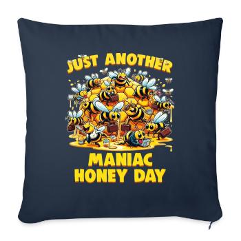Amoureux des abeilles Apiculteurs Amis de la nature Apiculteurs - Housse de coussin décorative 45 x 45 cm - bleu marine - Devant