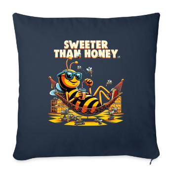 Bee Lovers Beekeepers Naturefriends Beekeepers - Sofa pillowcase 17,3'' x 17,3'' (45 x 45 cm) - navy - Front
