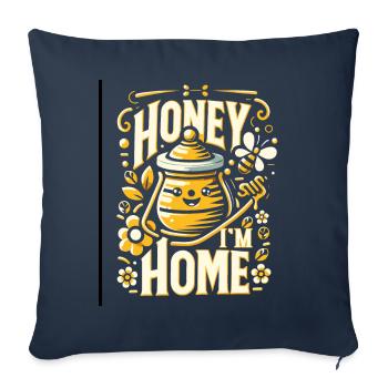 Bee Lovers Beekeepers Naturefriends Beekeepers - Sofa pillowcase 17,3'' x 17,3'' (45 x 45 cm) - navy - Front
