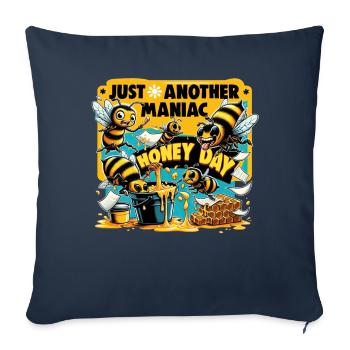 Amoureux des abeilles Apiculteurs Amis de la nature Apiculteurs - Housse de coussin décorative 45 x 45 cm - bleu marine - Devant
