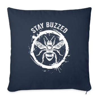 Bee Lovers Beekeepers Naturefriends Beekeepers - Sofa pillowcase 17,3'' x 17,3'' (45 x 45 cm) - navy - Front