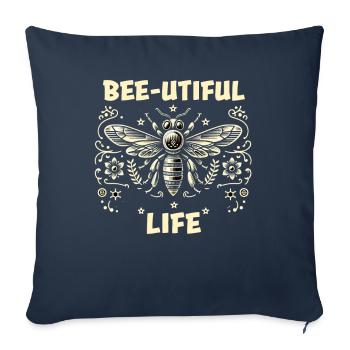 Bee Lovers Beekeepers Naturefriends Beekeepers - Sofa pillowcase 17,3'' x 17,3'' (45 x 45 cm) - navy - Front