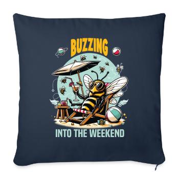 Bee Lovers Beekeepers Naturefriends Beekeepers - Sofa pillowcase 17,3'' x 17,3'' (45 x 45 cm) - navy - Front