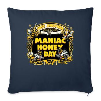 Amoureux des abeilles Apiculteurs Amis de la nature Apiculteurs - Housse de coussin décorative 45 x 45 cm - bleu marine - Devant
