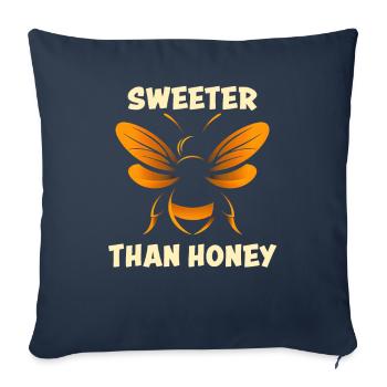 Bee Lovers Beekeepers Naturefriends Beekeepers - Sofa pillowcase 17,3'' x 17,3'' (45 x 45 cm) - navy - Front