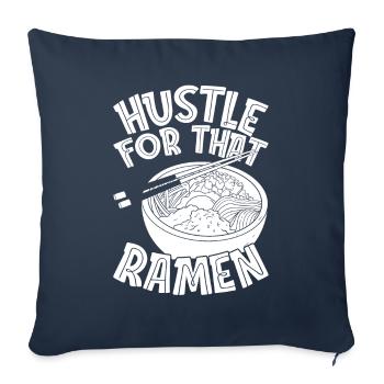 Anime Manga Ramen Bowl - Sofa pillowcase 17,3'' x 17,3'' (45 x 45 cm) - navy - Front