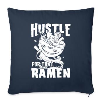 Anime Manga Ramen Bowl - Sofa pillowcase 17,3'' x 17,3'' (45 x 45 cm) - navy - Front