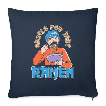 Anime Manga Ramen Bowl - Sofa pillowcase 17,3'' x 17,3'' (45 x 45 cm) - navy - Front