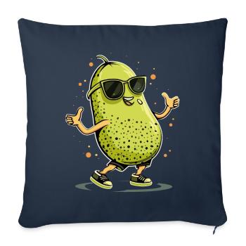Miellat - Housse de coussin décorative 45 x 45 cm - bleu marine - Devant