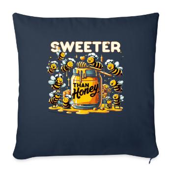 Bee Lovers Beekeepers Naturefriends Beekeepers - Sofa pillowcase 17,3'' x 17,3'' (45 x 45 cm) - navy - Front