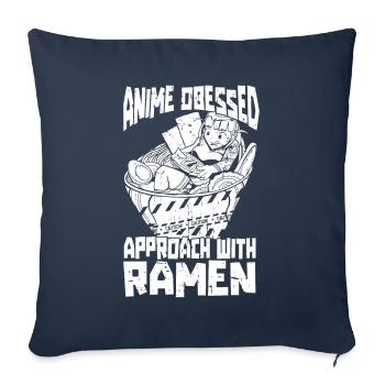 Anime Manga Ramen Bowl - Sofa pillowcase 17,3'' x 17,3'' (45 x 45 cm) - navy - Front