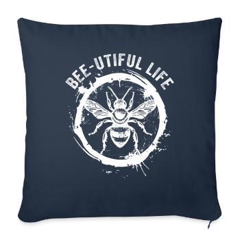 Bee lovers Beekeepers Nature lovers Beekeepers - Sofa pillowcase 17,3'' x 17,3'' (45 x 45 cm) - navy - Front