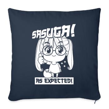 Anime Manga Compliment - Sofa pillowcase 17,3'' x 17,3'' (45 x 45 cm) - navy - Front