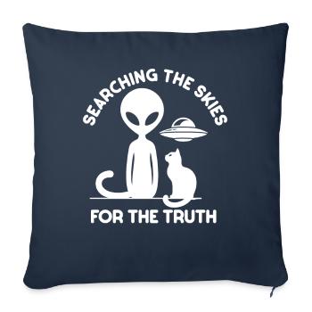 SciFi umd Außerirdische Aliens und Ufo Fan - Sofakissenbezug 45 x 45 cm - Navy - Vorne