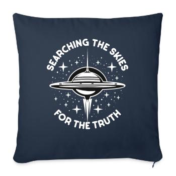 SciFi umd Außerirdische Aliens und Ufo Fan - Sofakissenbezug 45 x 45 cm - Navy - Vorne